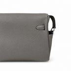 🆕 In stock Kelly Messenger messenger bag for men and women, pewter gray silver buckle, imported leather, all-steel hand-waxed thread, the highest cost-effectiveness on the Internet. The classic combin