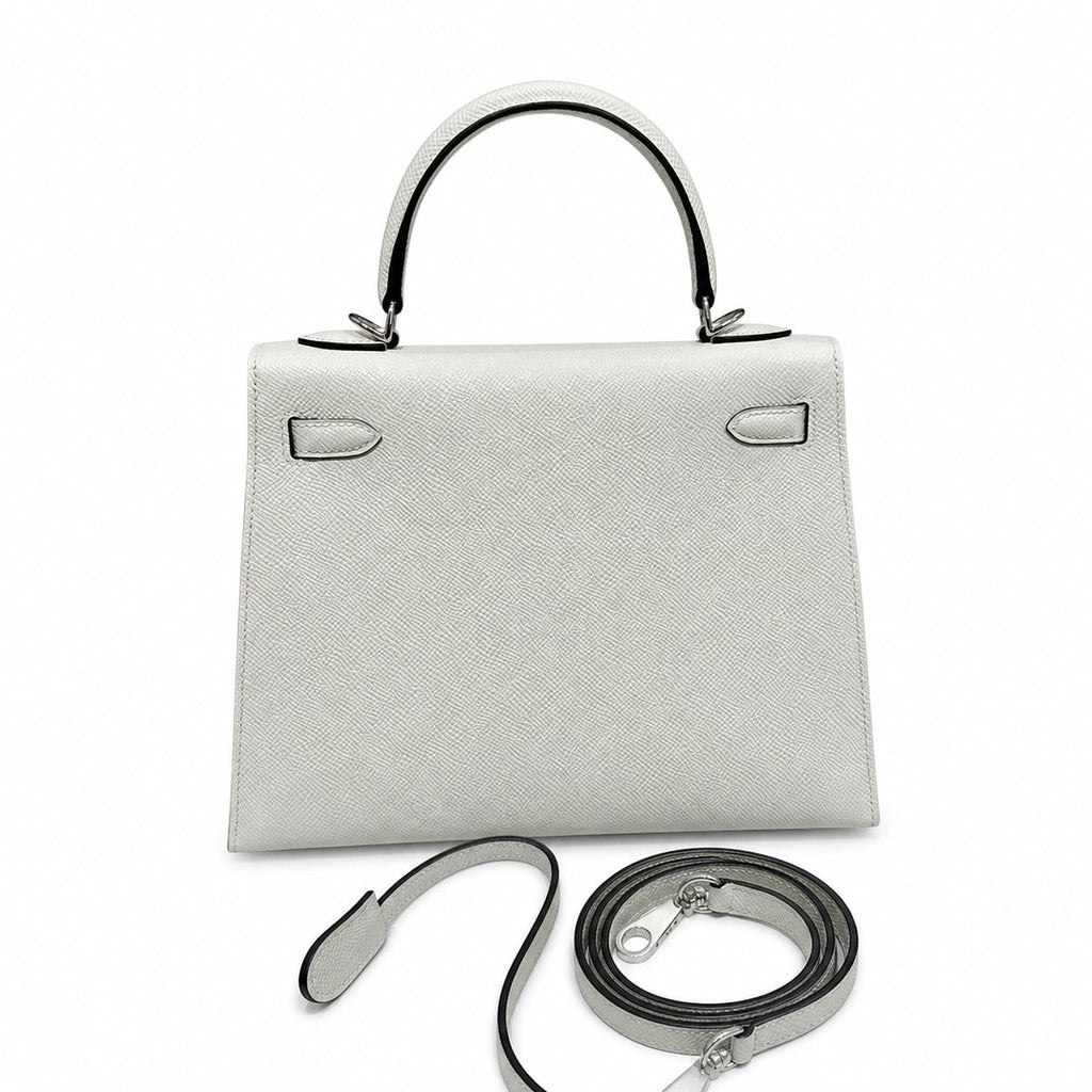kelly25cm, 0S/Vert Fizz, Epsom, sliver, all handmade‼ ️Kelly 25cm, bubble green, palm print, silver buckle, high-end handmade exclusive customization‼ ️Purely hand-made nails, hand-engraved hardware,