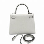 kelly25cm, 0S/Vert Fizz, Epsom, sliver, all handmade‼ ️Kelly 25cm, bubble green, palm print, silver buckle, high-end handmade exclusive customization‼ ️Purely hand-made nails, hand-engraved hardware,