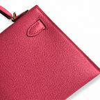 Fully hand-stitched 👉Second generation Mini Kelly 19cm imported Epsom leather new lipstick powder gold buckle