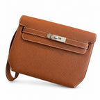 Kelly Depeches 25 clutch, Togo leather (with additional shoulder strap), can be worn cross-body, can be carried by hand or on the wrist, daily needs, seamless switch between business/leisure - central