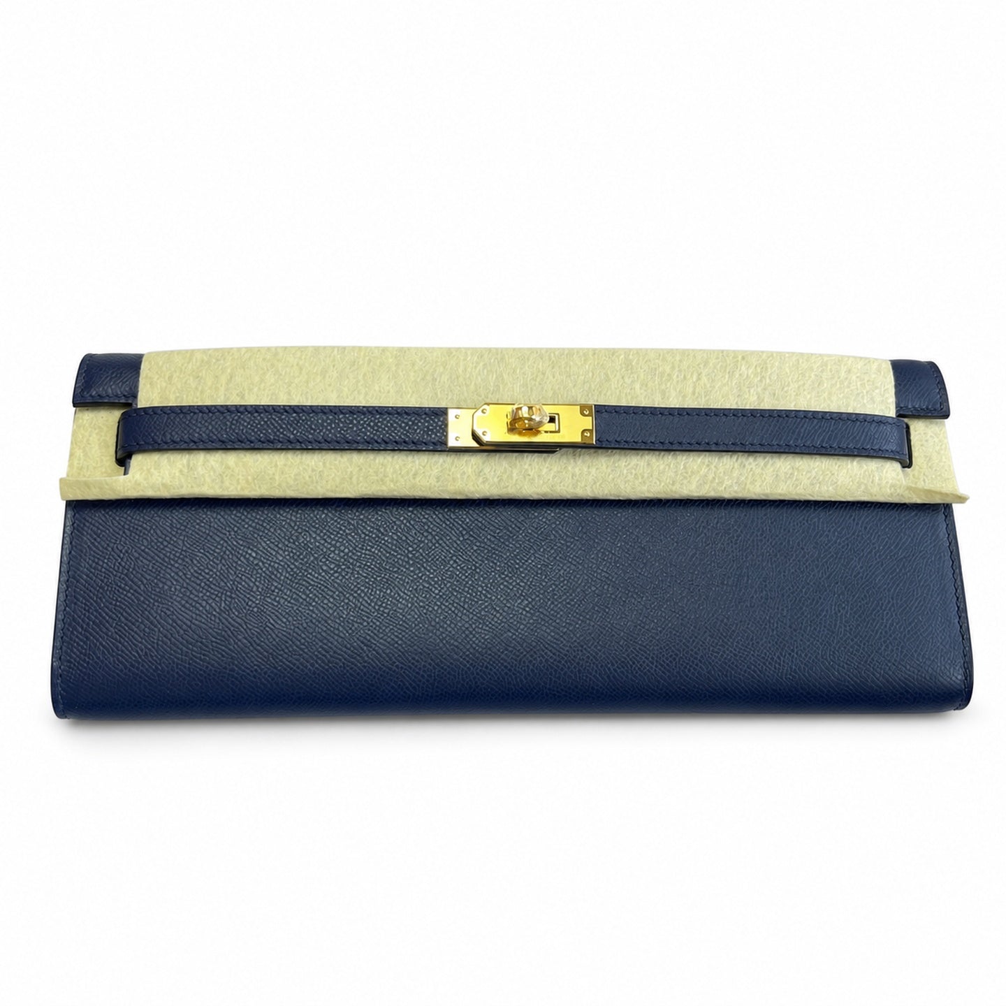 Kelly Cut 31 Clutch Epsom Leather Picture Dark Blue