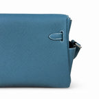 🆕 Available in stock: kelly messenger men's and women's bags, denim blue and silver buckles, imported leather, all-steel hand-waxed thread, the highest cost-effectiveness on the Internet. Unisex messe