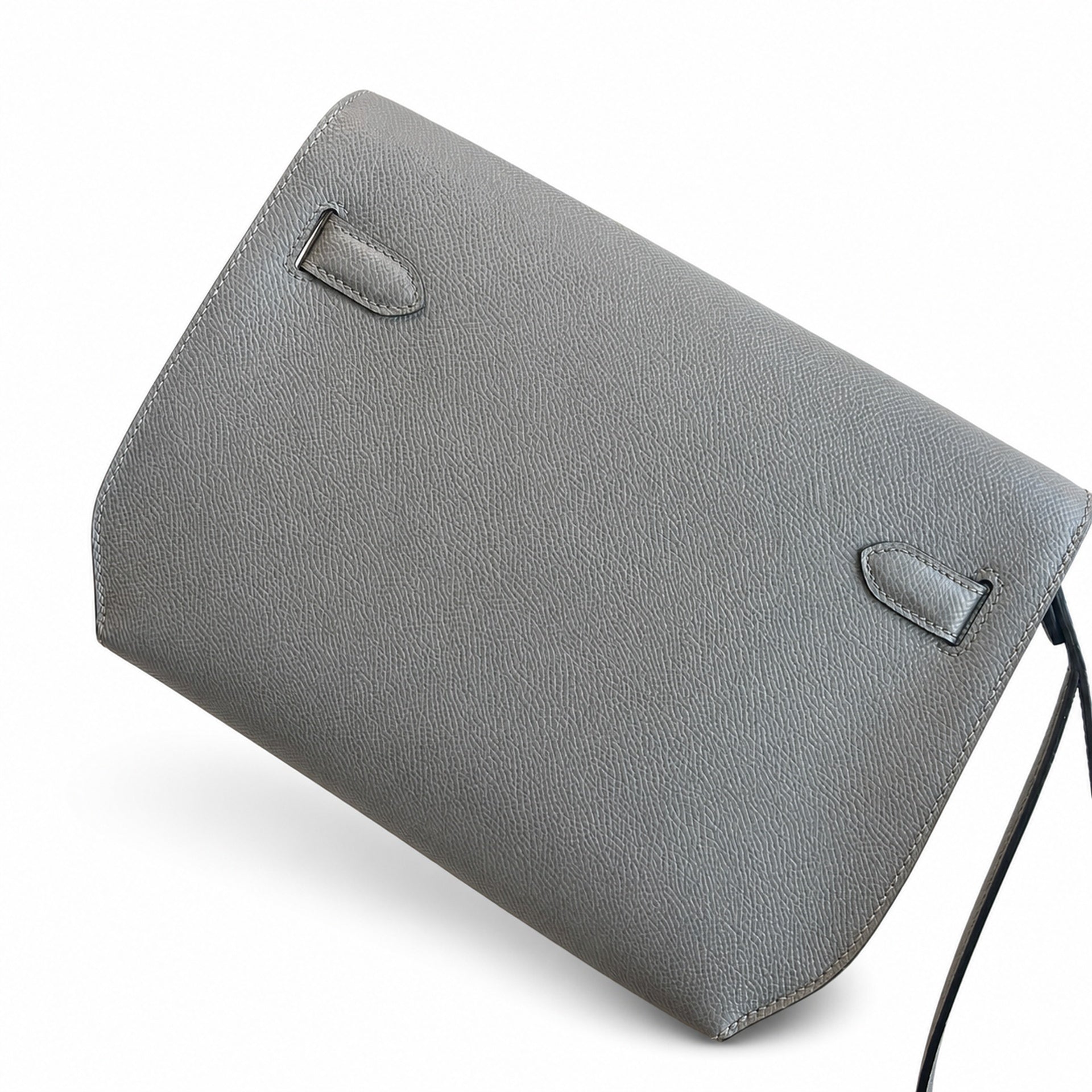 Kelly Depeches 25 clutch, Epsom leather (with additional shoulder strap), can be worn cross-body, can be carried by hand or on the wrist, daily needs, seamless switch between business/leisure - centra