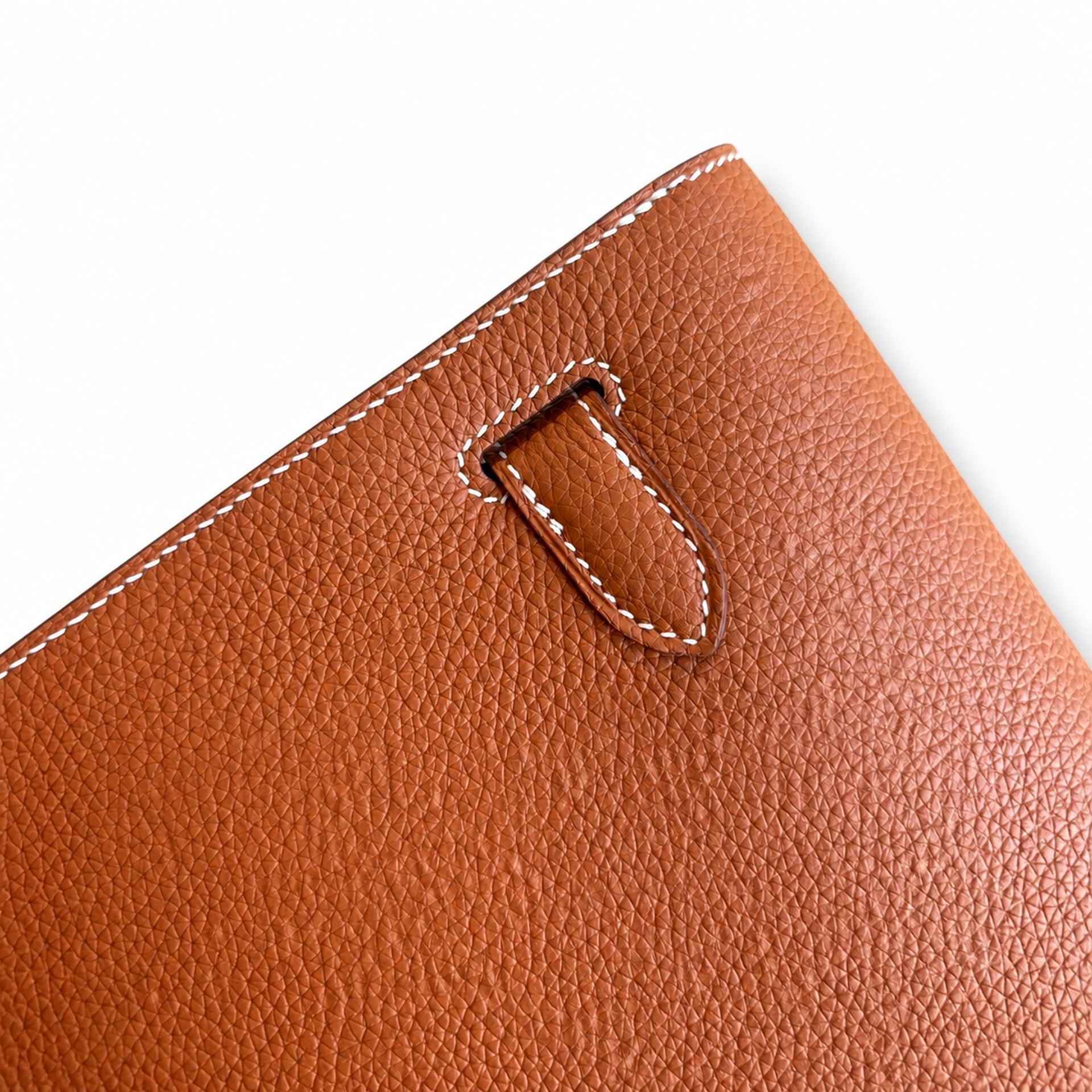 Kelly Depeches 25 clutch, Togo leather (with additional shoulder strap), can be worn cross-body, can be carried by hand or on the wrist, daily needs, seamless switch between business/leisure - central