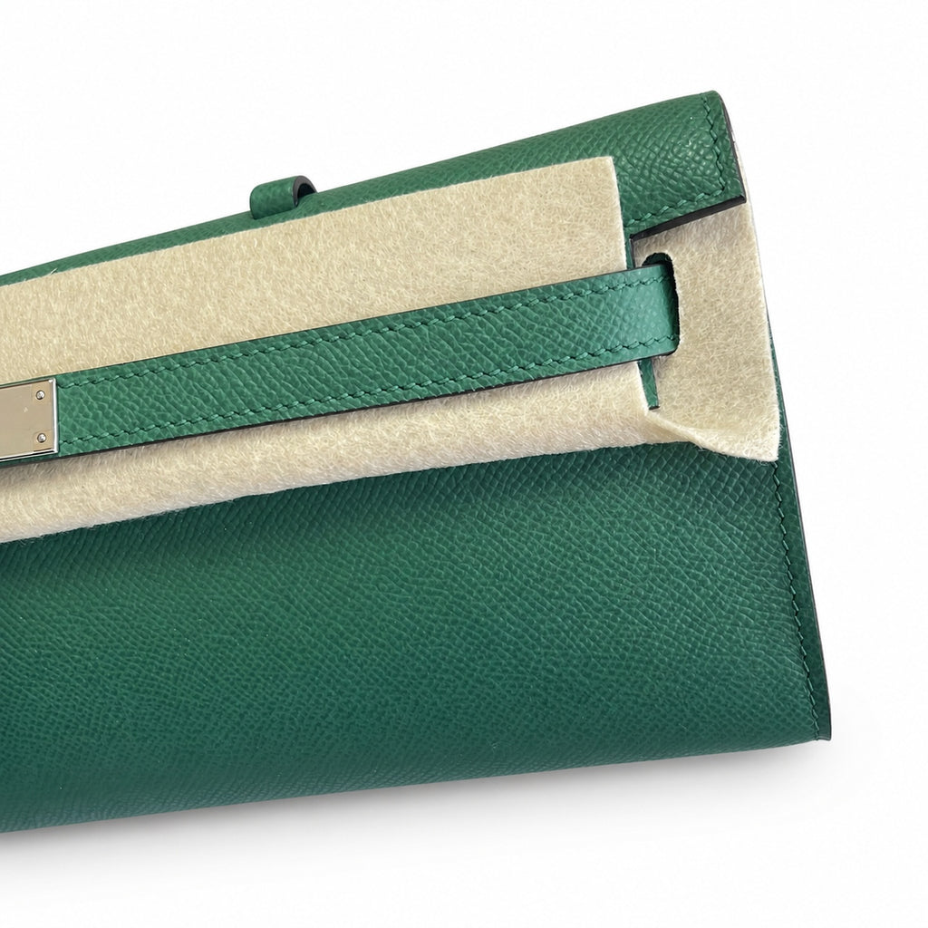 Kelly Cut 31 Clutch Epsom Leather Picture Malachite Green