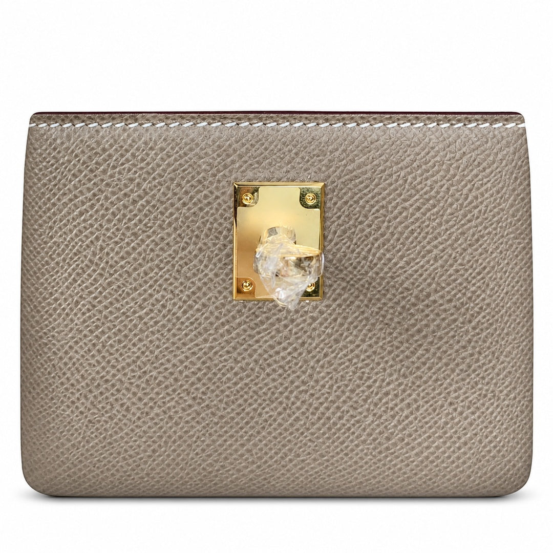 Customer order💕kelly25 elephant gray Epsom gold buckle, fully handmade with wax thread