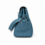 🆕 Available in stock: kelly messenger men's and women's bags, denim blue and silver buckles, imported leather, all-steel hand-waxed thread, the highest cost-effectiveness on the Internet. Unisex messe