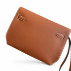 Kelly Depeches 25 clutch, Togo leather (with additional shoulder strap), can be worn cross-body, can be carried by hand or on the wrist, daily needs, seamless switch between business/leisure - central