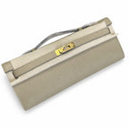 Kelly Cut 31 Clutch Epsom Leather Picture Windbreaker Gray