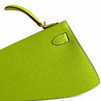 Fully hand-sewn👉Second generation Mini Kelly 19cm imported Epsom leather apple green gold buckle