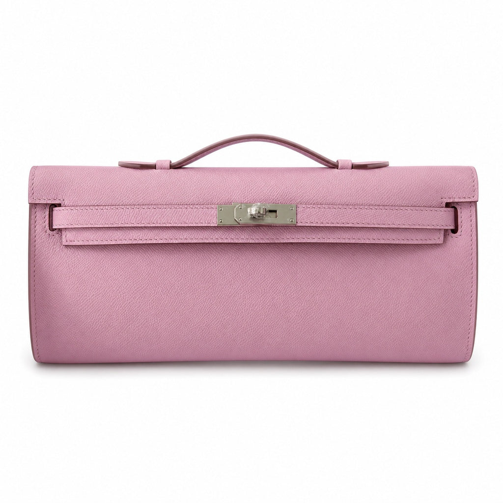 Kelly cut 31 handbag epsom mallow purple silver buckle ready stock
