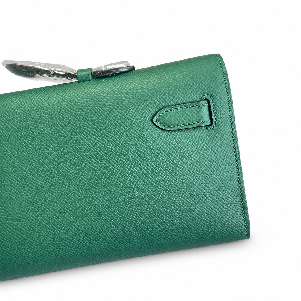 Kelly Cut 31 Clutch Epsom Leather Picture Malachite Green