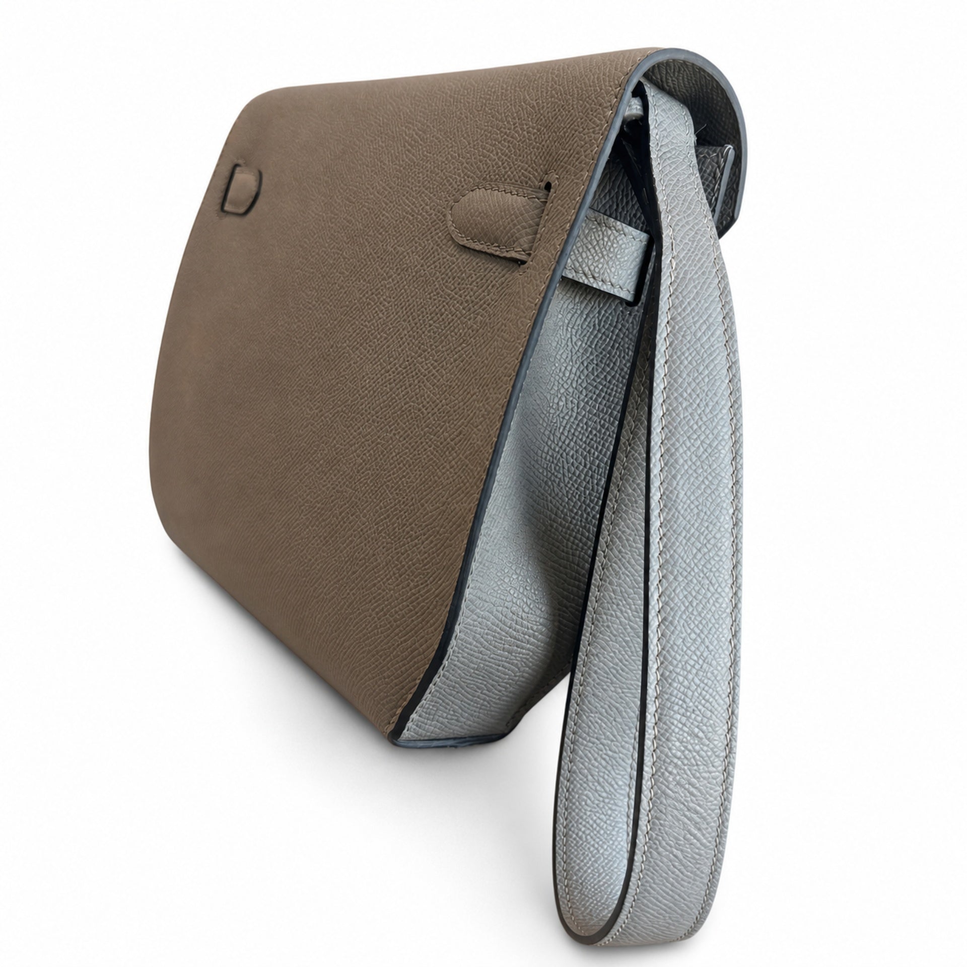 Kelly Depeches 25 clutch, Epsom leather (with additional shoulder strap), can be worn cross-body, can be carried by hand or on the wrist, daily needs, seamless switch between business/leisure - centra