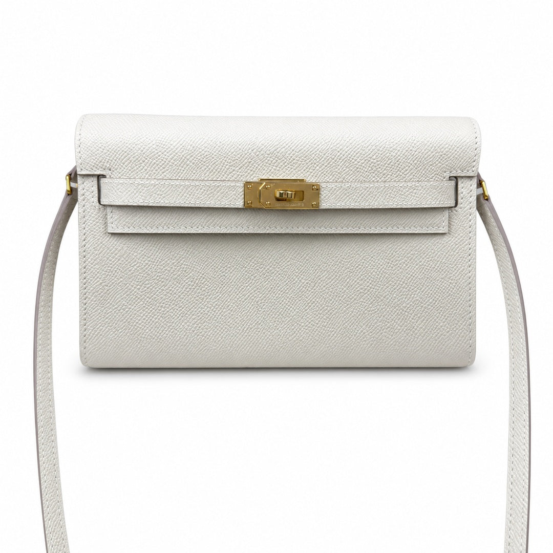 Kelly woc epsom, milkshake platinum buckle, Hass leather, handmade wax thread, all-steel hardware, top-selling market currency