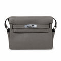 🆕 In stock Kelly Messenger messenger bag for men and women, pewter gray silver buckle, imported leather, all-steel hand-waxed thread, the highest cost-effectiveness on the Internet. The classic combin