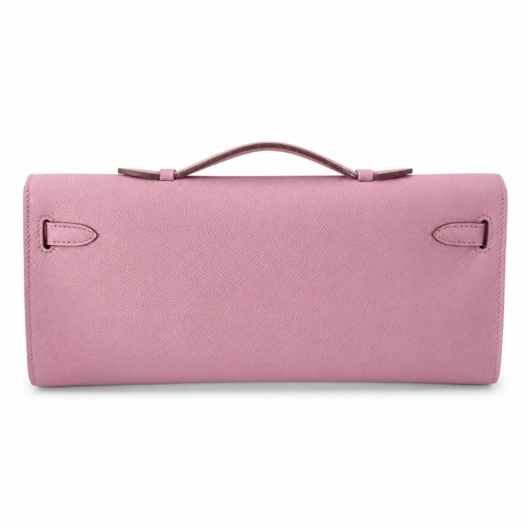 Kelly cut 31 handbag epsom mallow purple silver buckle ready stock