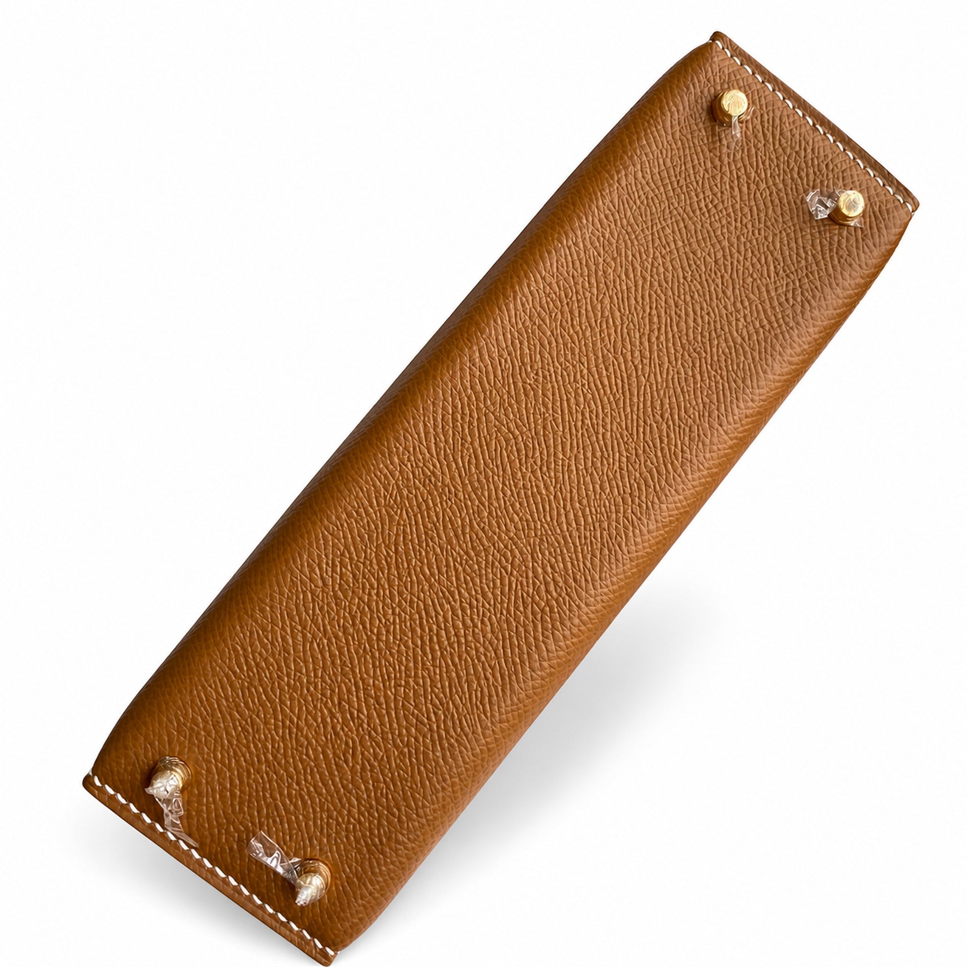 Second generation Mini Kelly 19cm Epsom leather, golden brown, gold buckle