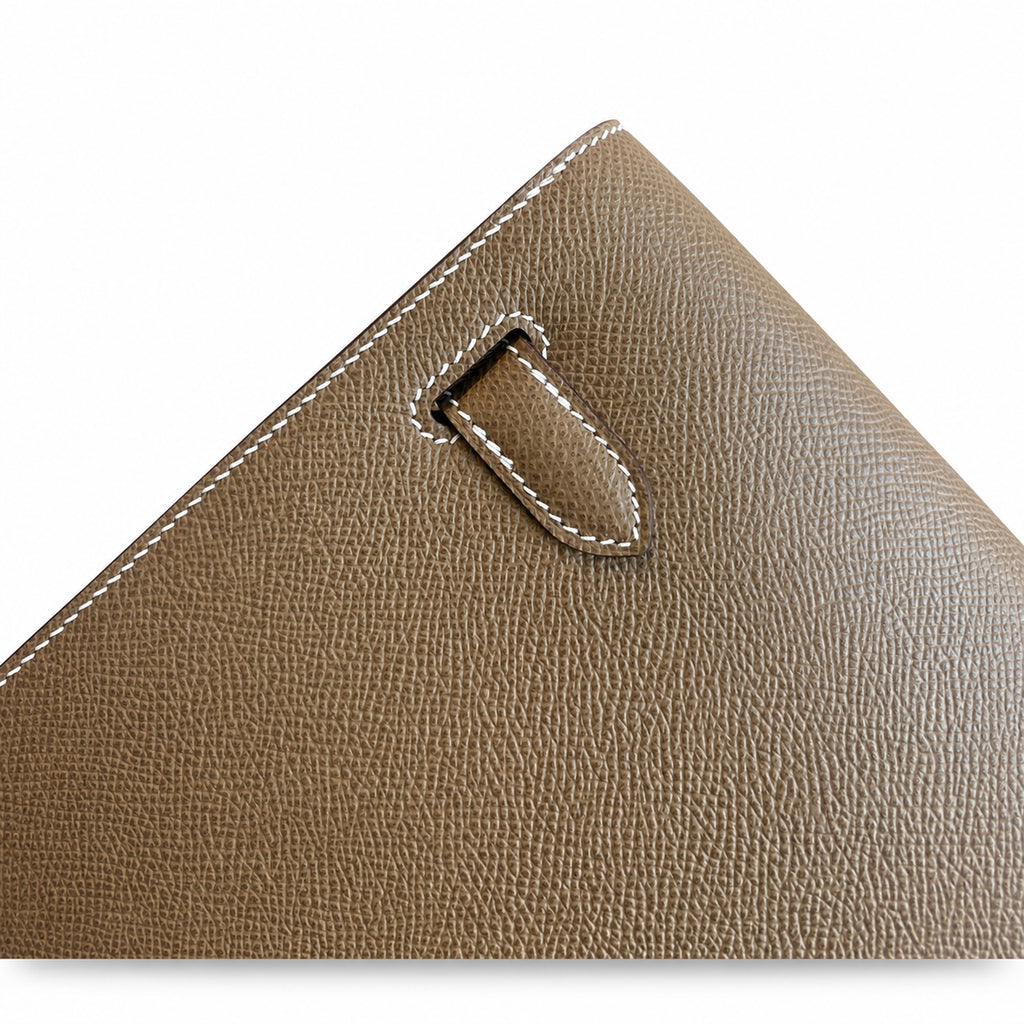 Kelly Depeches 25 clutch, Epsom leather (with additional shoulder strap), can be worn cross-body, can be carried by hand or on the wrist, daily needs, seamless switch between business/leisure - centra
