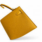 Fully hand-sewn👉Second generation Mini Kelly 19cm imported Epsom leather amber yellow gold buckle