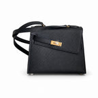 Latest new style 🆕 kelly latest style FW 2022 double-sided kelly epsom leather double-sided irregular design bold change new look more handsome and stylish black gold buckle