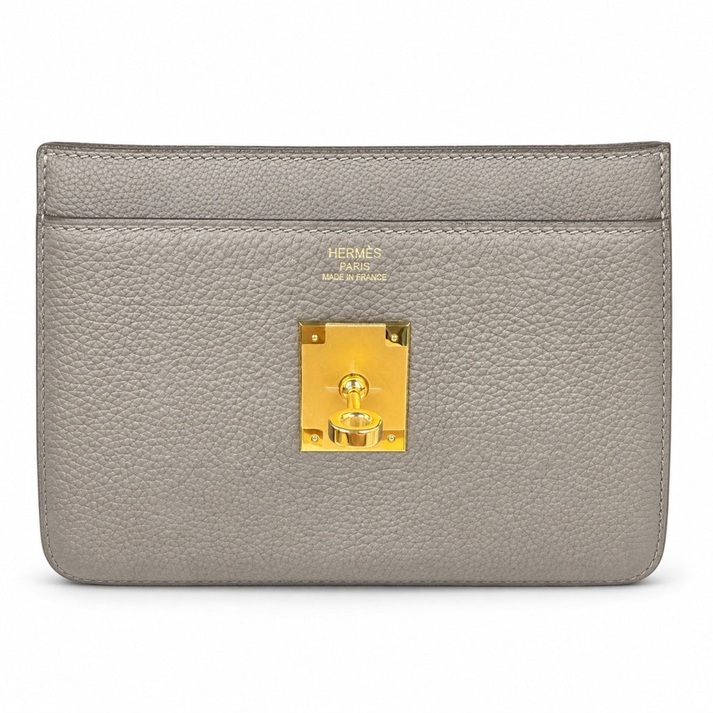 🆕 In stock Kelly Messenger messenger bag for men and women, pewter gray gold buckle, imported leather, all-steel hand-waxed thread, the highest cost performance on the Internet. The classic combinatio