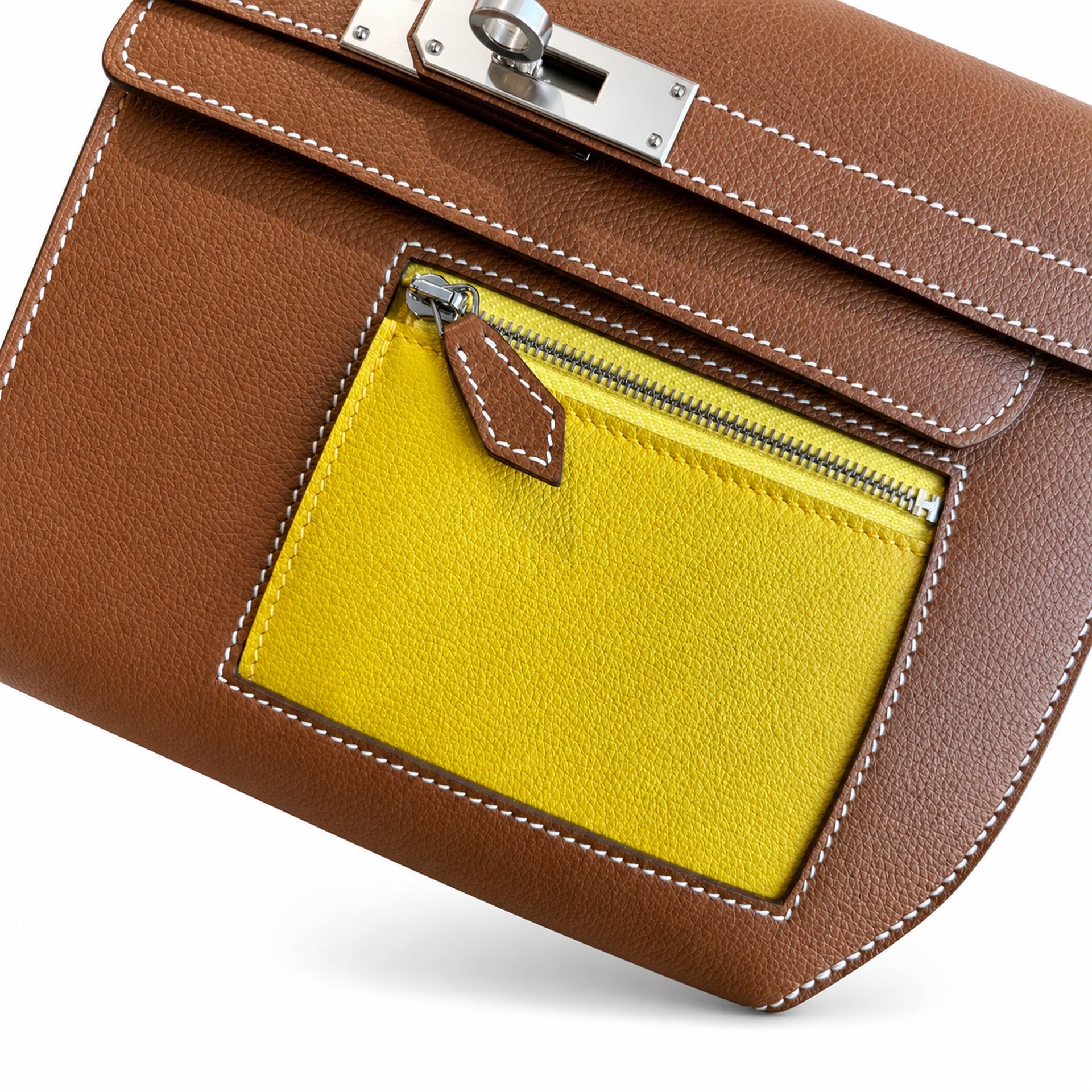 Kelly Depeches 25 clutch, Evercolor leather (with additional shoulder strap), can be worn cross-body, can be carried by hand or on the wrist, daily needs, seamless switch between business/leisure - ce
