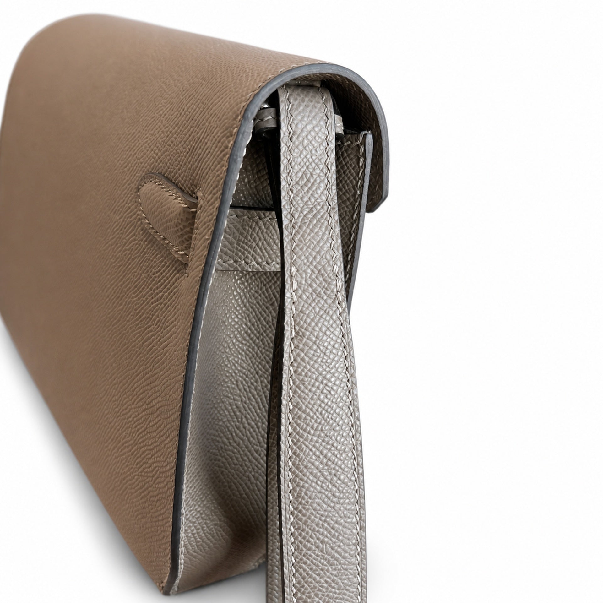 Kelly Depeches 25 clutch, Epsom leather (with additional shoulder strap), can be worn cross-body, can be carried by hand or on the wrist, daily needs, seamless switch between business/leisure - centra