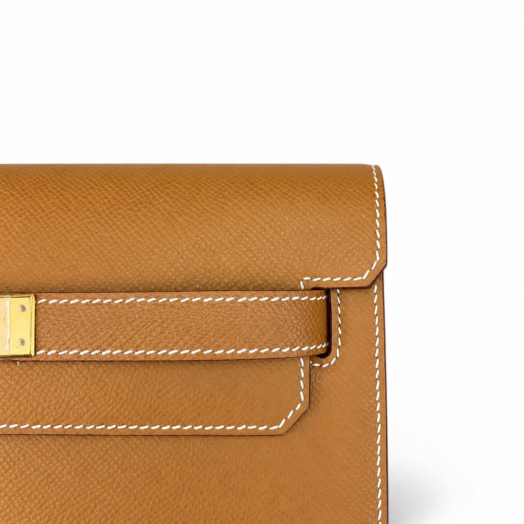 Kelly Depeches 25cm Epsom leather, 37 gold brown, gold buckle, the most in-class men's handbag Depeches25 This leather is really the best, with a shoulder strap, it instantly transforms into an armpit