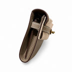 Style: Kelly to go Color: ck18/etoupe Size: 19*11.5*1.5cm Leather: epsom From France Hardware: gold Kelly shoulder crossbody bag, elephant gray, cowhide, gold buckle, high-end handmade exclusive custo