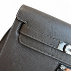Kelly Depeches 25 clutch, Evercolor leather (with additional shoulder strap), can be worn cross-body, can be carried by hand or on the wrist, daily needs, seamless switch between business/leisure - ce
