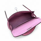 Second generation Mini Kelly 19cm Epsom leather, mallow purple, silver buckle