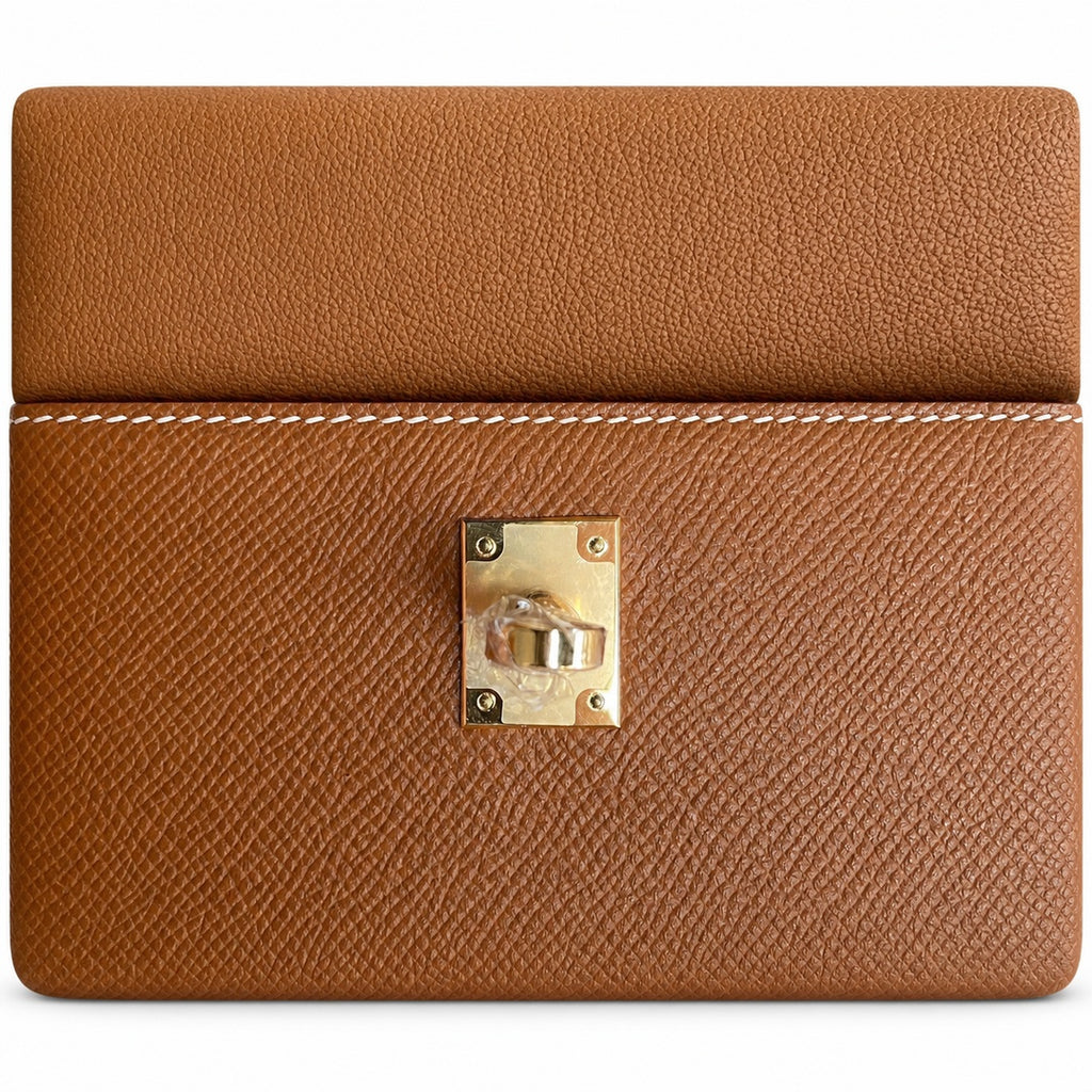 Custom order💕kelly desordre 20cm golden brown gold buckle epsom hand stitched double sided kelly