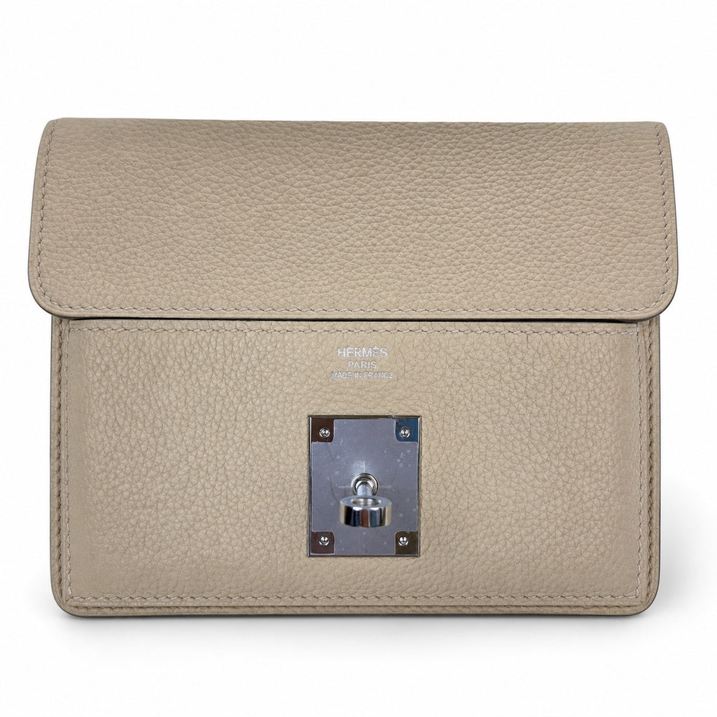 🆕 In stock Kelly Messenger messenger bag for men and women, gray silver buckle for windbreaker, imported leather, all-steel hand-waxed thread, the highest cost-effectiveness on the Internet. The class