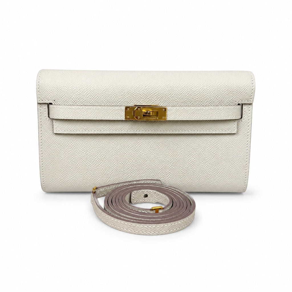 Kelly woc epsom, milkshake platinum buckle, Hass leather, handmade wax thread, all-steel hardware, top-selling market currency