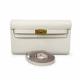 Kelly woc epsom, milkshake platinum buckle, Hass leather, handmade wax thread, all-steel hardware, top-selling market currency