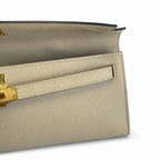 Kelly Cut 31 Clutch Epsom Leather Picture Windbreaker Gray