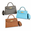 ❷Kelly mini 2nd generation collection🈴picture 19cm Epsom palm print leather gold buckle series