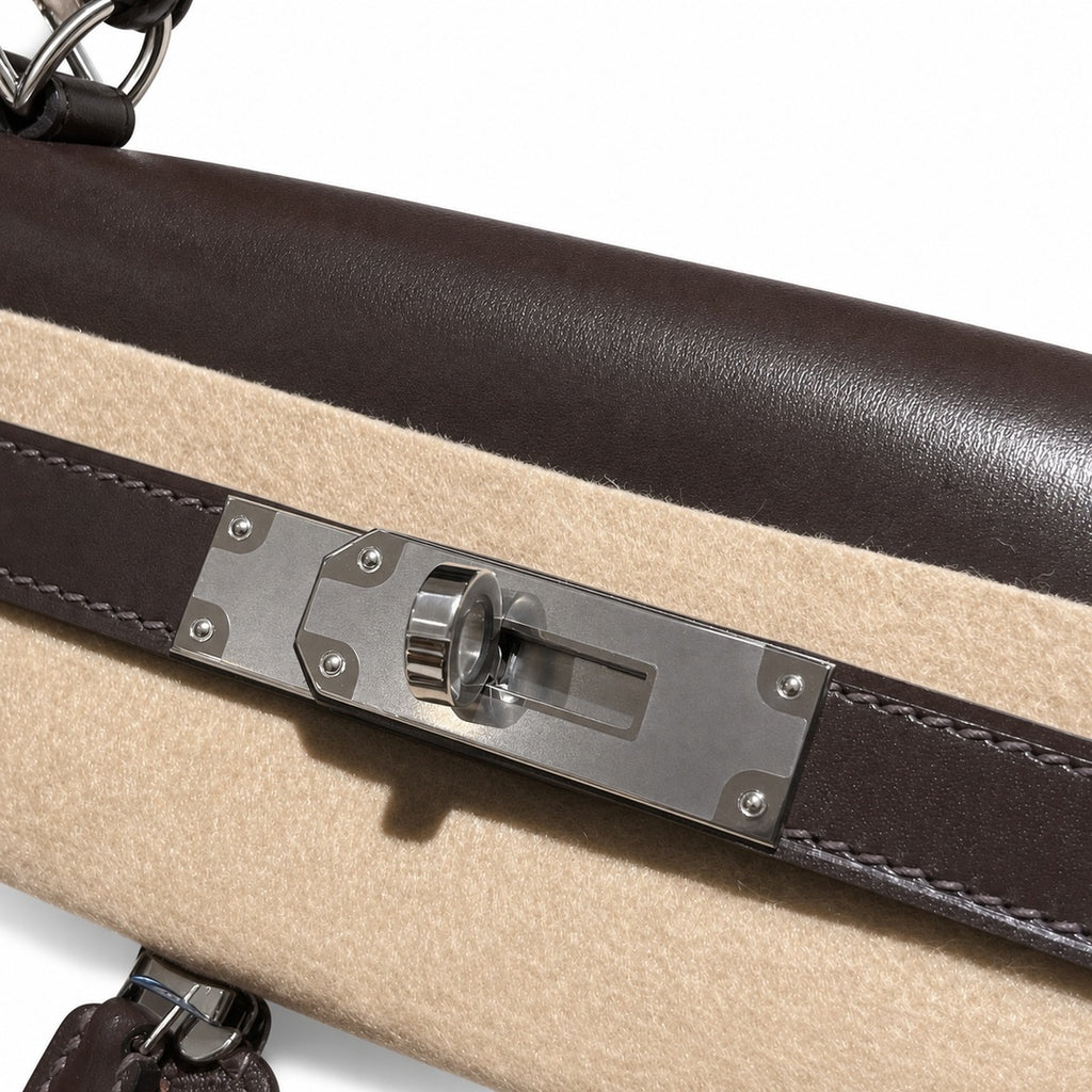 New limited edition 😍😍 32Kelly Lakis BOX patchwork, ebony color🪵 silver buckle. The old money style series is low-key and noble. It exudes an elegant and retro temperament from the inside out. It is n