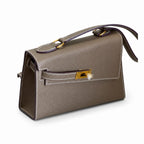 Latest new style 🆕 kelly latest style FW 2022 double-sided kelly epsom leather double-sided irregular design bold change new look more handsome and stylish 18 elephant gray gold buckle