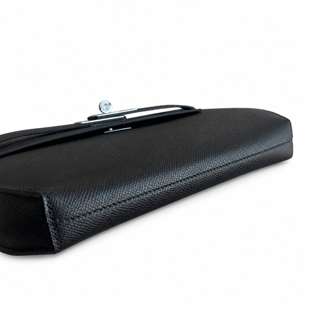 Kelly Depeches 25 clutch, Epsom leather (with additional shoulder strap), can be worn cross-body, can be carried by hand or on the wrist, daily needs, seamless switch between business/leisure - centra