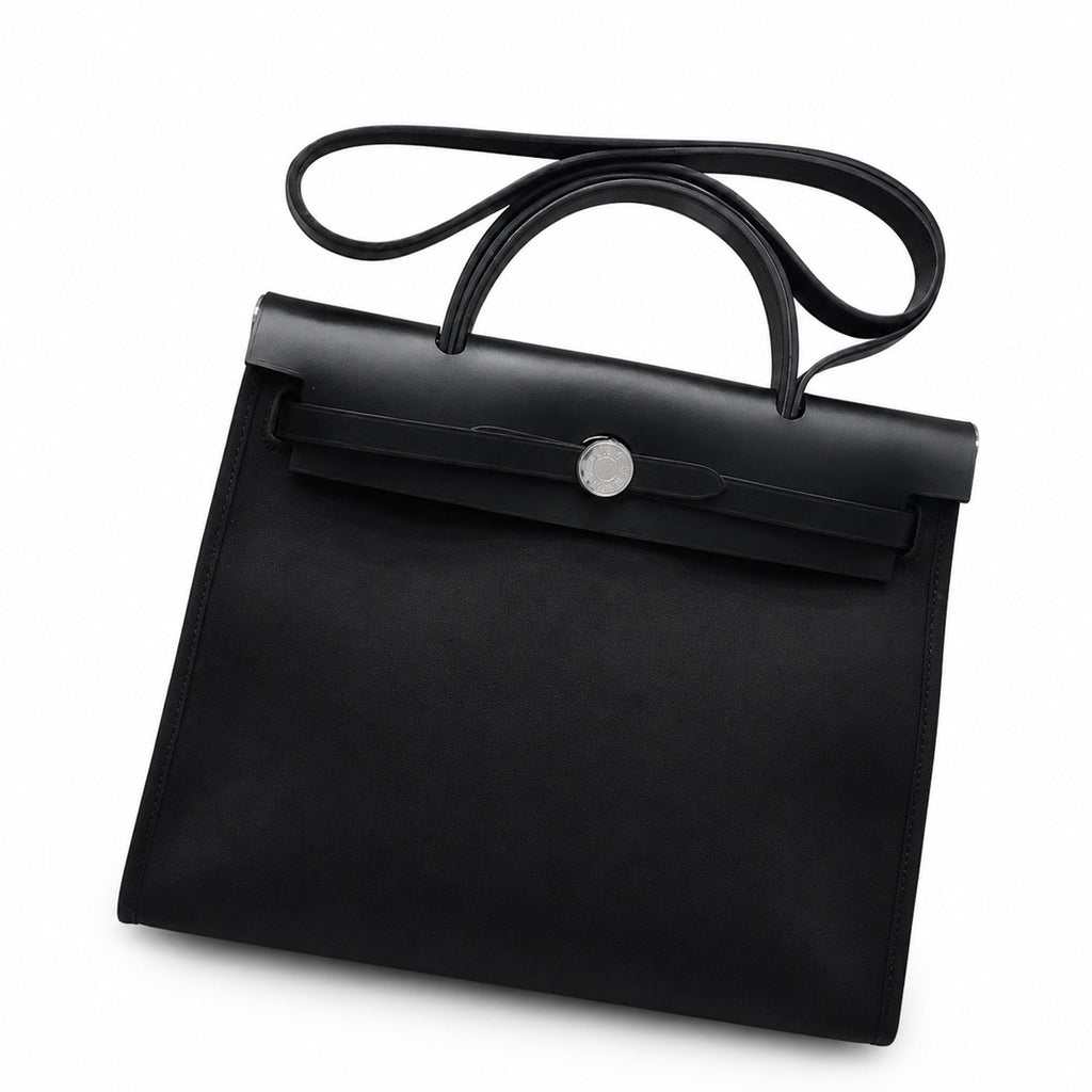 Herbag 31Cm pure black (universal version for both men and women, the most academic bag God's name: Her bag) real shot upgraded version detail picture It has one more back pocket than the original Kel