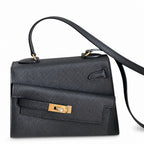 Latest new style 🆕 kelly latest style FW 2022 double-sided kelly epsom leather double-sided irregular design bold change new look more handsome and stylish black gold buckle