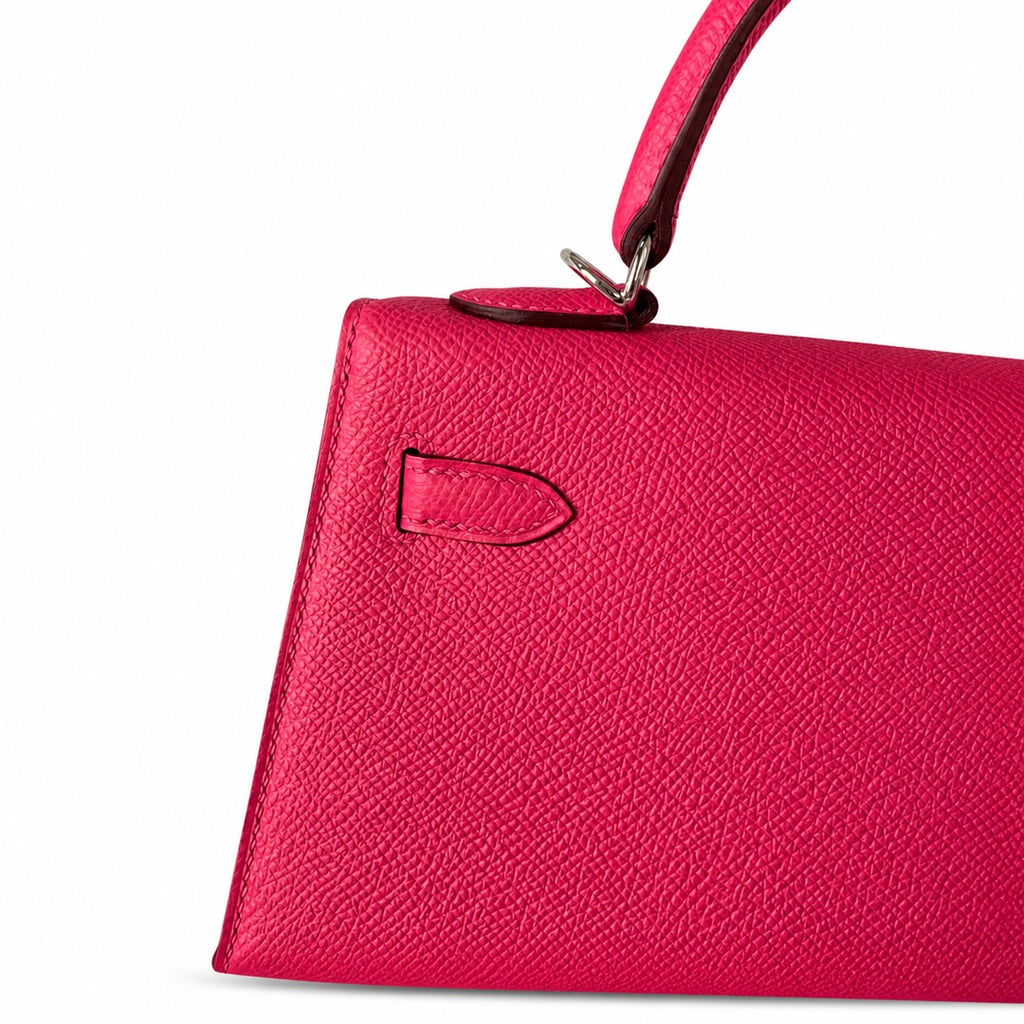 Customer order💕kelly25 5J pink epsom silver buckle hand-stitched
