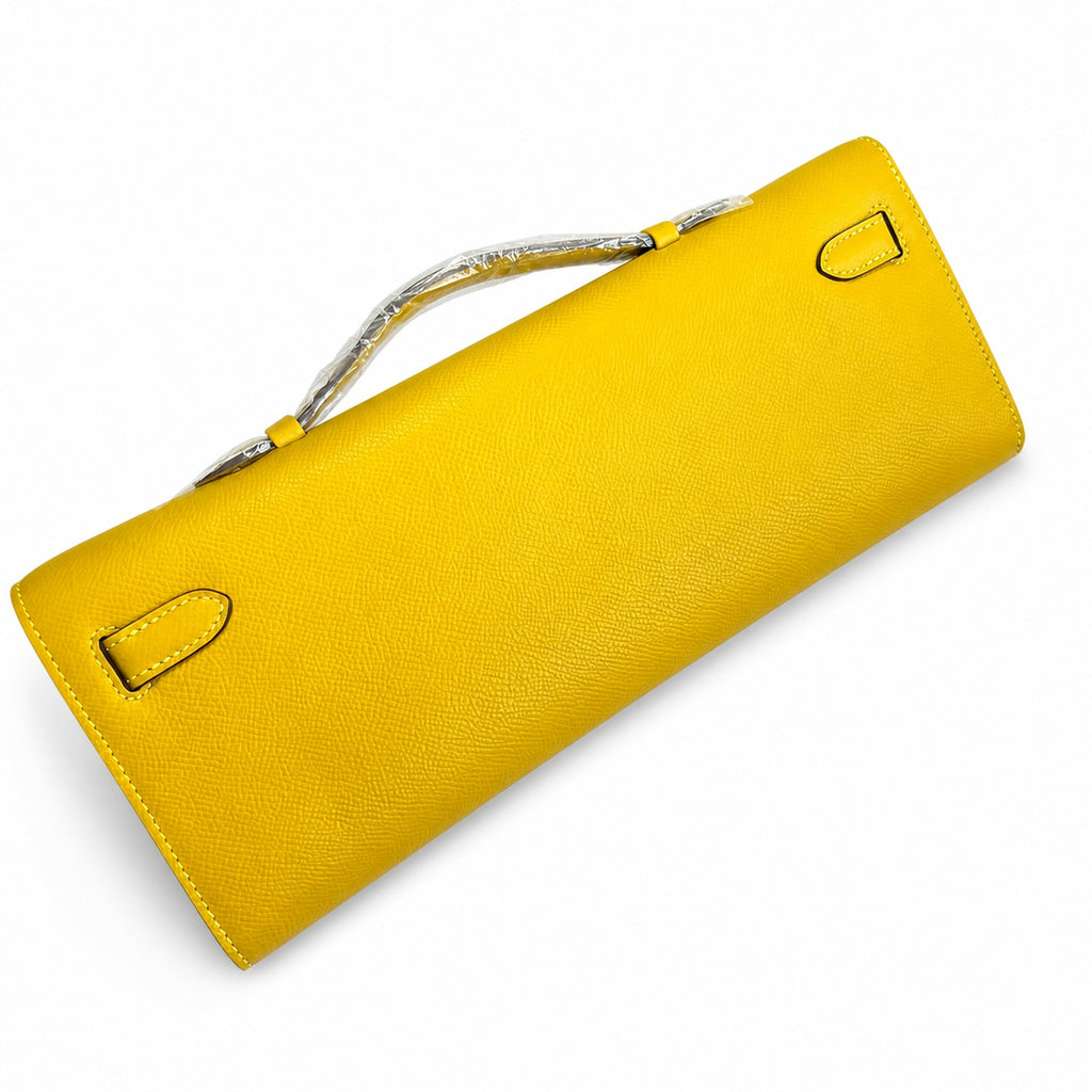 Kelly Cut 31 Clutch Epsom Leather Picture Amber Yellow