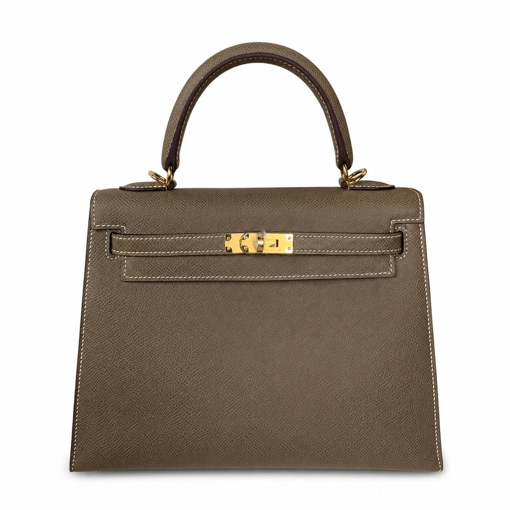 Customer order💕kelly25 elephant gray Epsom gold buckle, fully handmade with wax thread