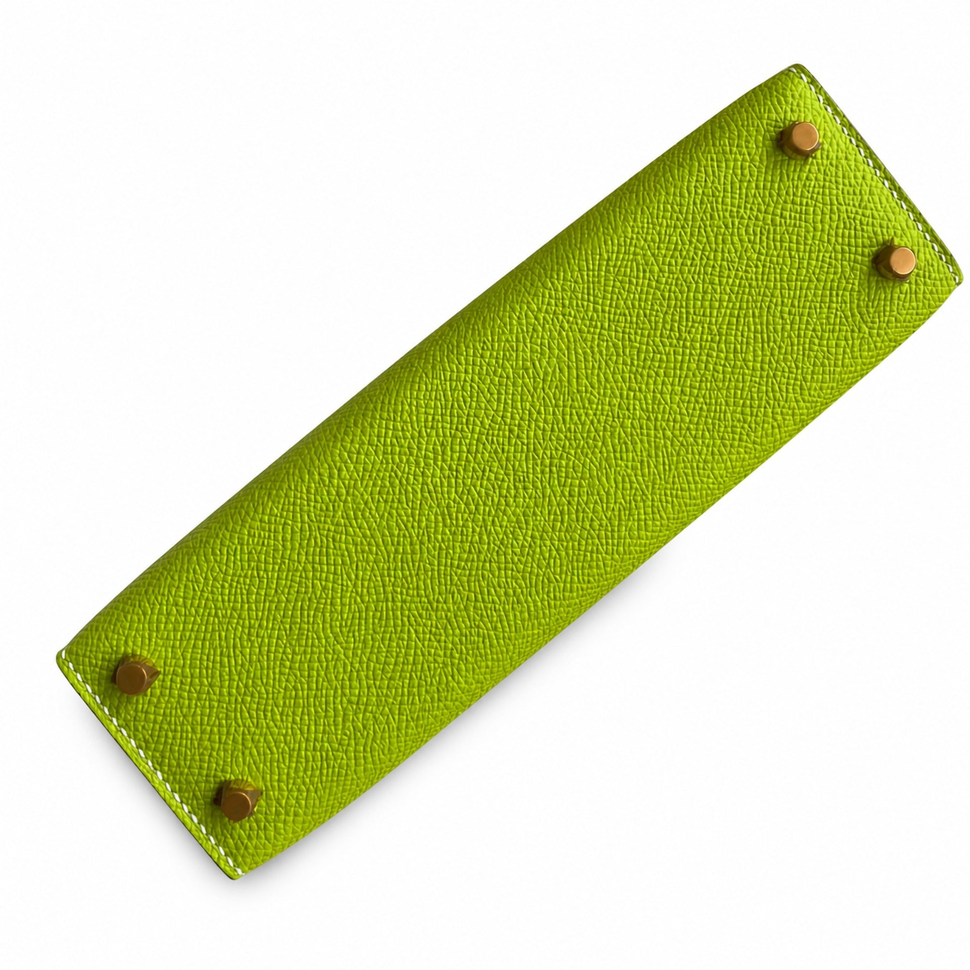 Fully hand-sewn👉Second generation Mini Kelly 19cm imported Epsom leather apple green gold buckle