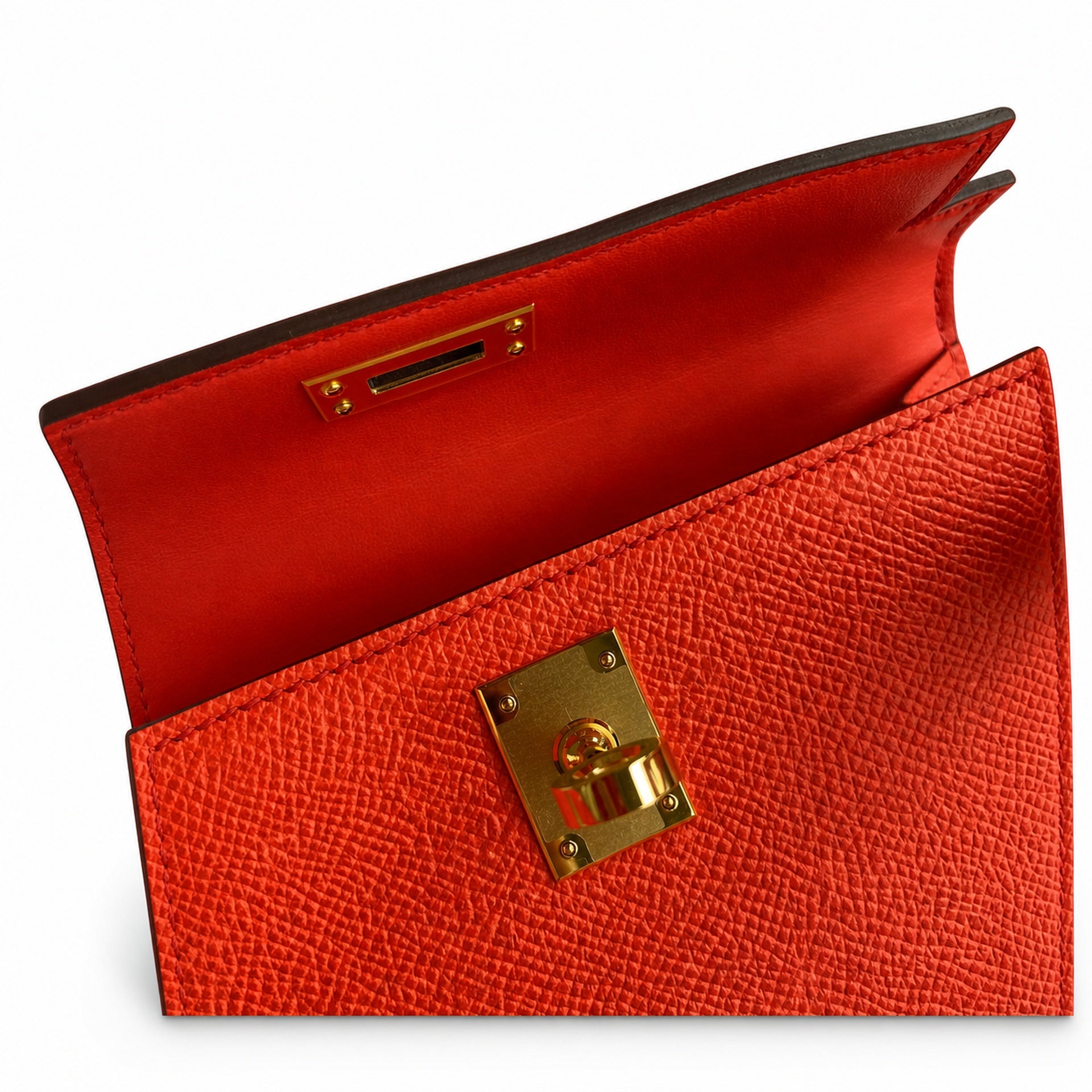 Fully hand-sewn👉Second generation Mini Kelly 19cm imported Epsom leather Texas pink gold buckle