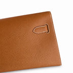 Customer order💕 kelly depeches25 golden brown epsom gold buckle hand-stitched men's handbag🎉