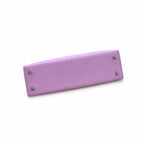 Second generation Mini Kelly 19cm Epsom leather, mallow purple, silver buckle